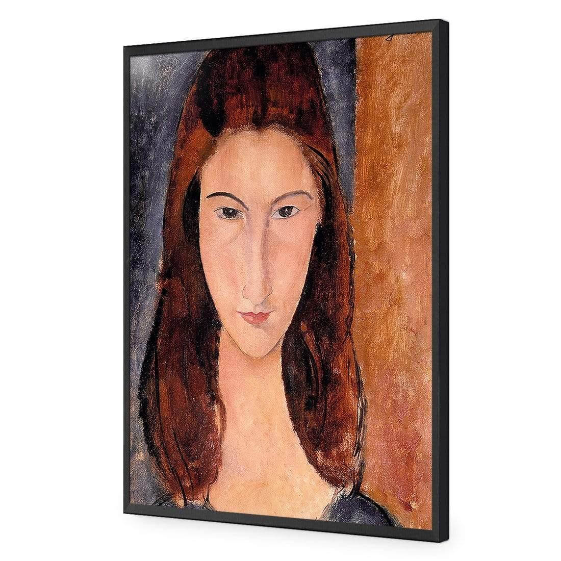 Portrait of Jeanne Hebuterne By Modigliani - Wall Art Designs - 3398_AR_V WAD_AP - 030 - EDG_45x30_S - 2538 - BLK