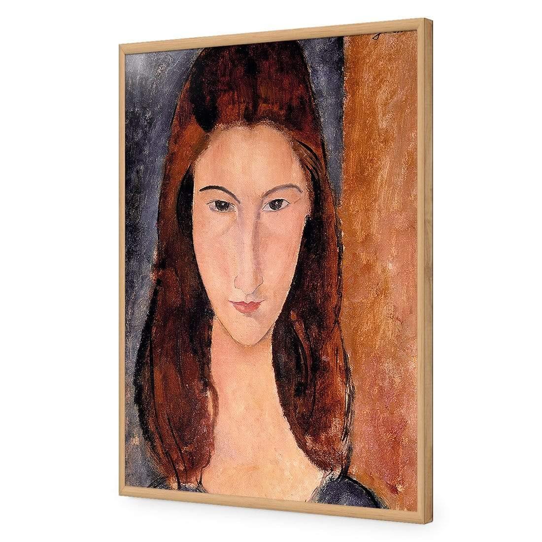 Portrait of Jeanne Hebuterne By Modigliani - Wall Art Designs - 3398_AR_V WAD_AP - 030 - EDG_45x30_S - 2538 - OAK