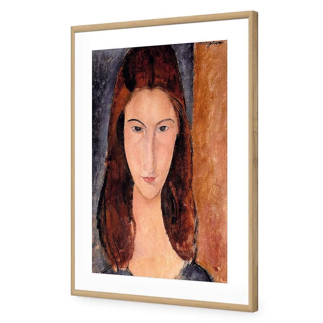 Portrait of Jeanne Hebuterne By Modigliani - Wall Art Designs - 3398_AR_V WAD_AP - 030 - MAT_45x30_S - 2538 - OAK