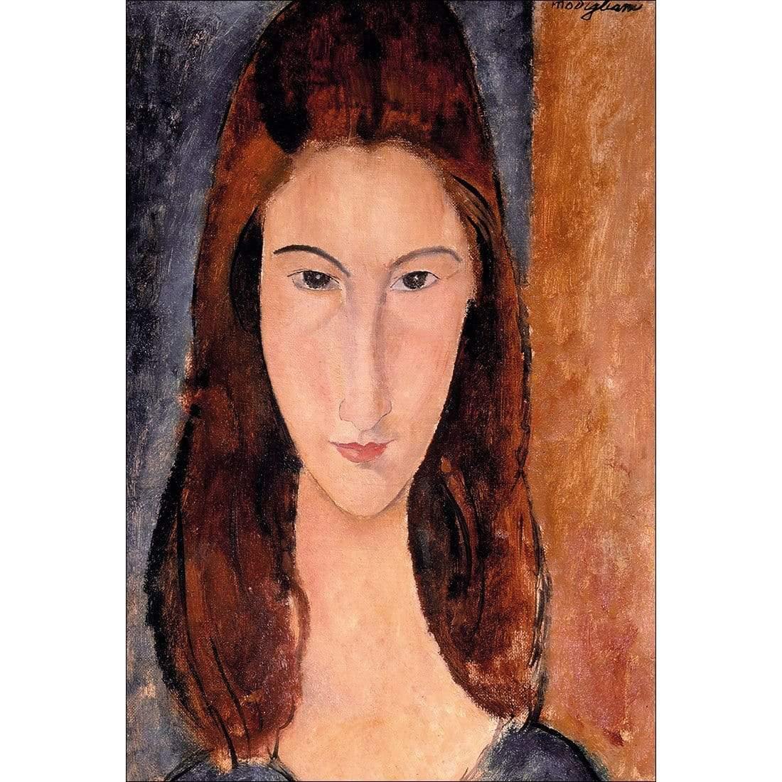 Portrait of Jeanne Hebuterne By Modigliani - Wall Art Designs - 3398_AR_V WAD_CP - MPY - 260 - M - S - S_45x30_NONE