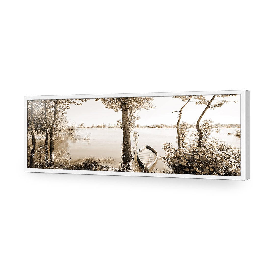 Quiet Pink River, Sepia (long) - Wall Art Designs - 1759_CL_H WAD_CP - MPY - 260 - M - S - S_60x20_NONE