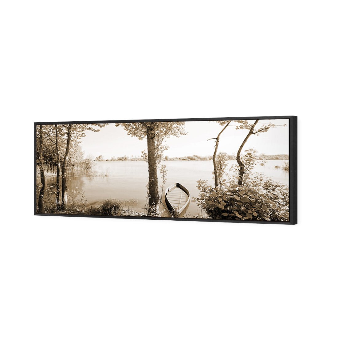 Quiet Pink River, Sepia (long) - Wall Art Designs - 1759_CL_H WAD_CP - MPY - 260 - M - S - S_60x20_NONE