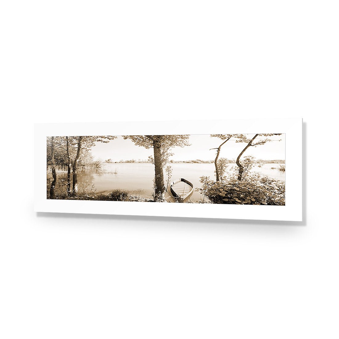 Quiet Pink River, Sepia (long) - Wall Art Designs - 1759_CL_H WAD_CP - MPY - 260 - M - S - S_60x20_NONE