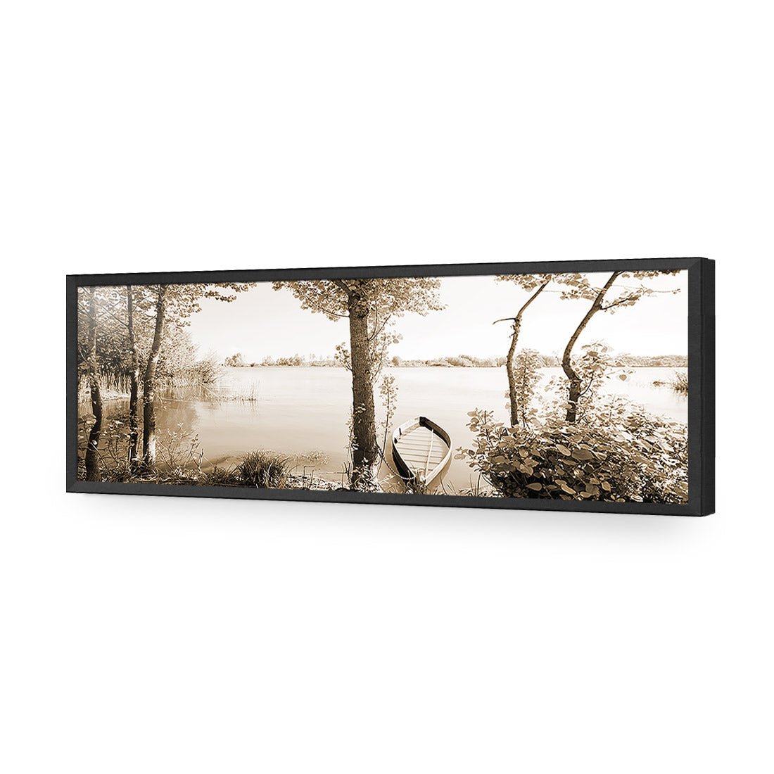 Quiet Pink River, Sepia (long) - Wall Art Designs - 1759_CL_H WAD_CP - MPY - 260 - M - S - S_60x20_NONE