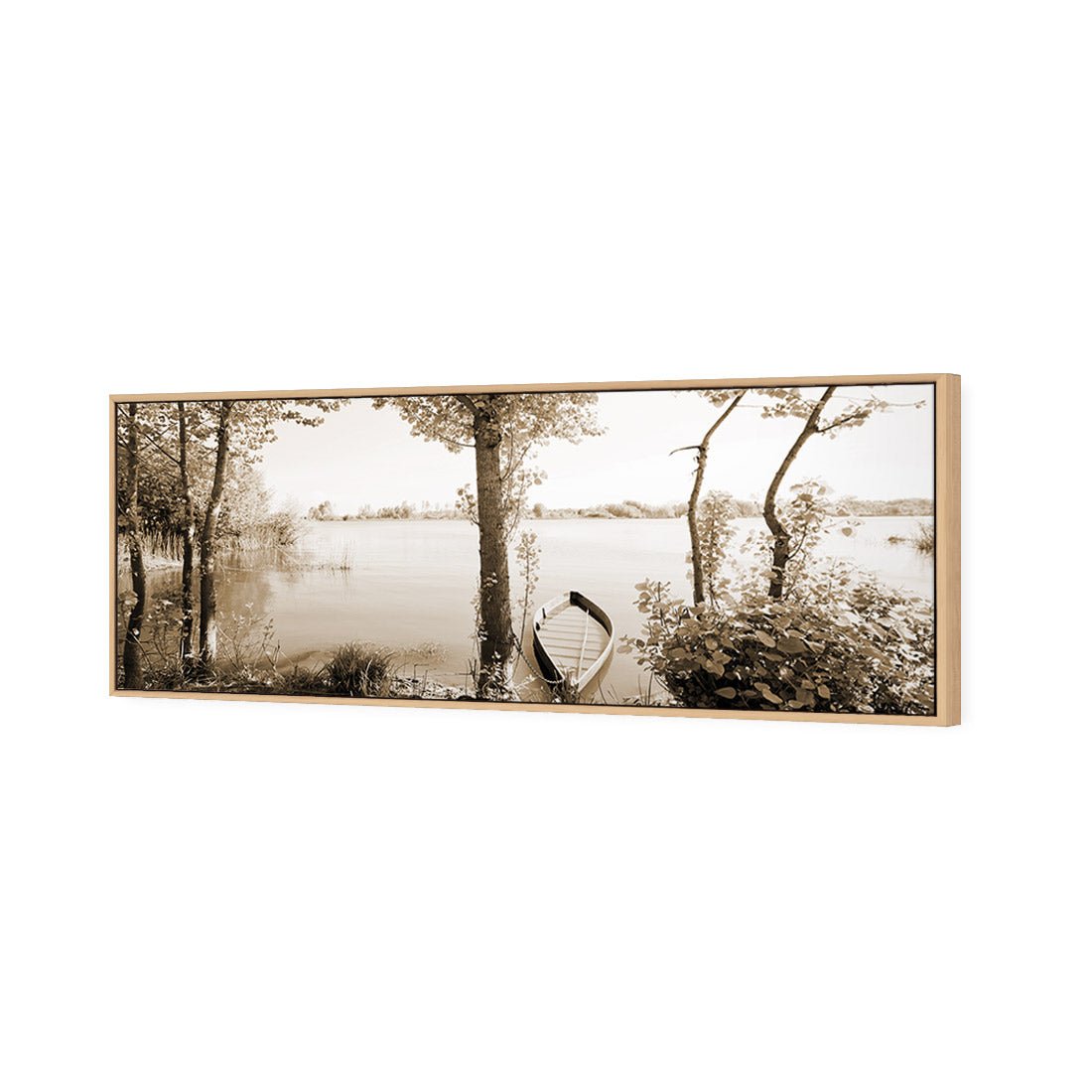 Quiet Pink River, Sepia (long) - Wall Art Designs - 1759_CL_H WAD_CP - MPY - 260 - M - S - S_60x20_NONE