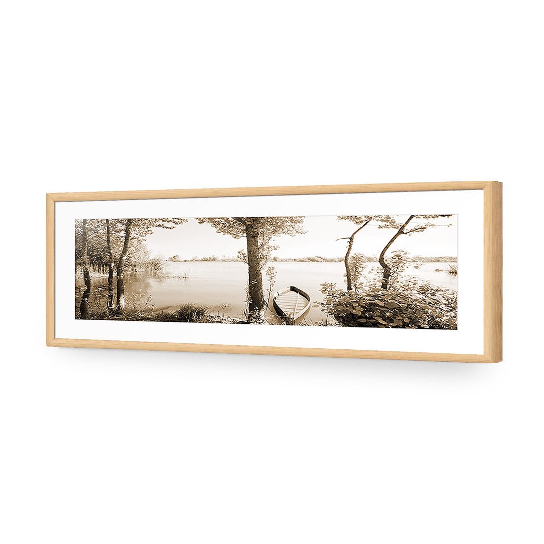 Quiet Pink River, Sepia (long) - Wall Art Designs - 1759_CL_H WAD_CP - MPY - 260 - M - S - S_60x20_NONE