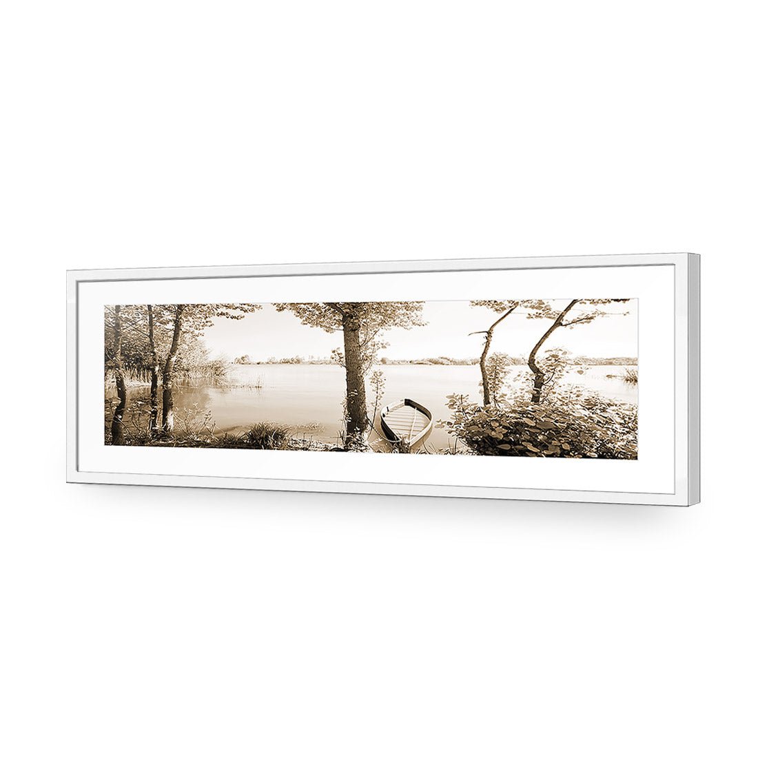 Quiet Pink River, Sepia (long) - Wall Art Designs - 1759_CL_H WAD_CP - MPY - 260 - M - S - S_60x20_NONE