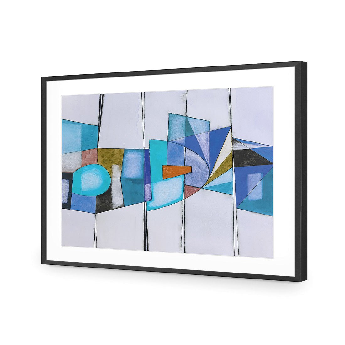 Quirky, Blue - Wall Art Designs - 2517_DR_H WAD_AP - 030 - MAT_45x30_S - 2538 - BLK