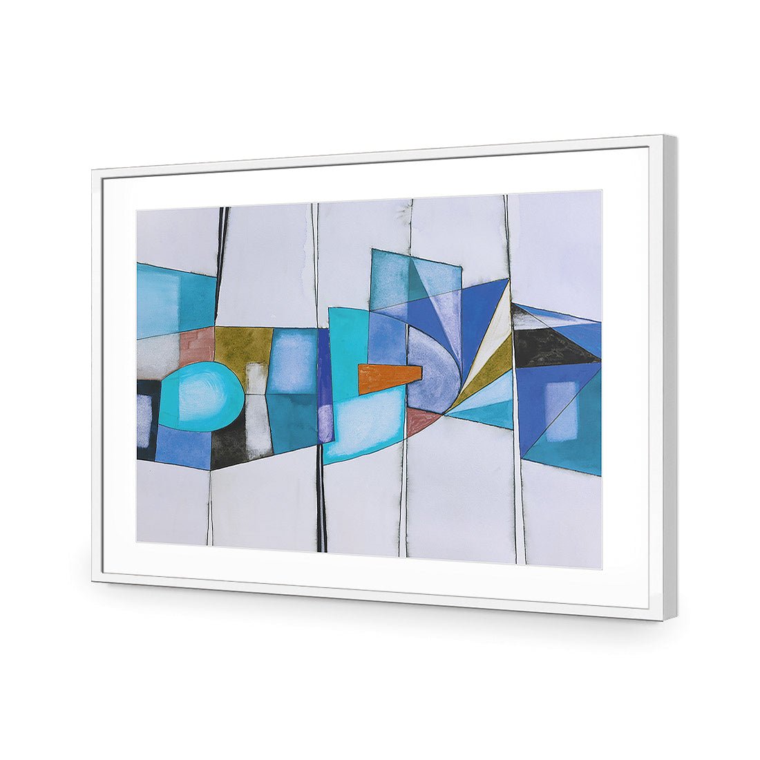 Quirky, Blue - Wall Art Designs - 2517_DR_H WAD_AP - 030 - MAT_45x30_S - 2538 - WHT