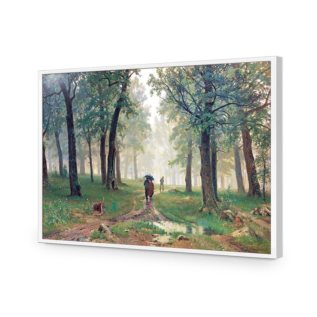 Rain in Oak Forest By Ivan Shishkin - Wall Art Designs - 1338_AR_H WAD_AP - 030 - EDG_45x30_S - 2538 - WHT