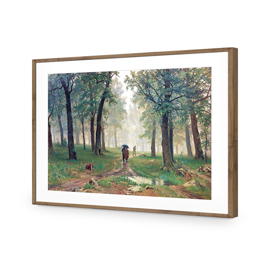 Rain in Oak Forest By Ivan Shishkin - Wall Art Designs - 1338_AR_H WAD_AP - 030 - MAT_45x30_S - 2538 - NAT