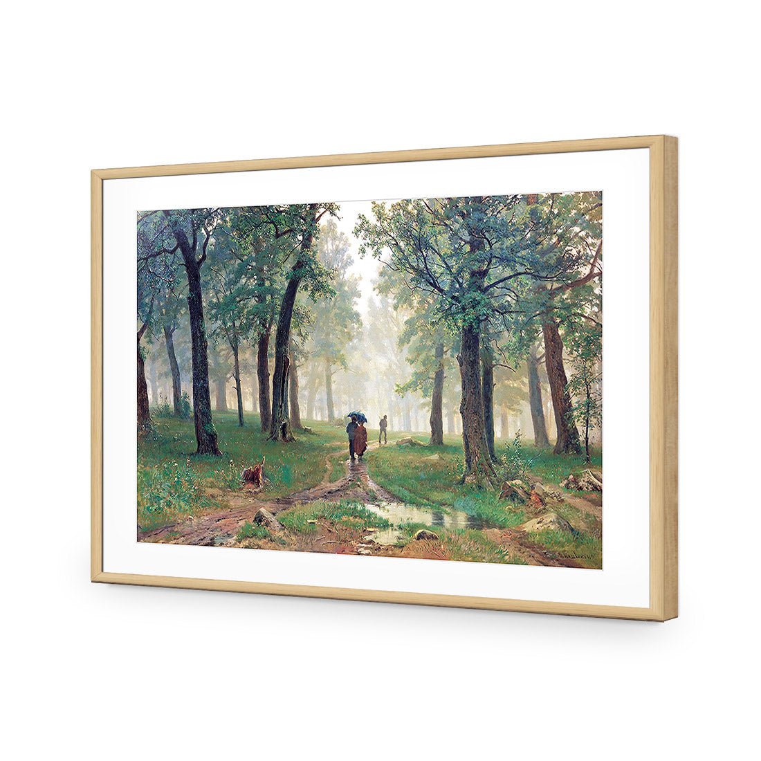 Rain in Oak Forest By Ivan Shishkin - Wall Art Designs - 1338_AR_H WAD_AP - 030 - MAT_45x30_S - 2538 - OAK