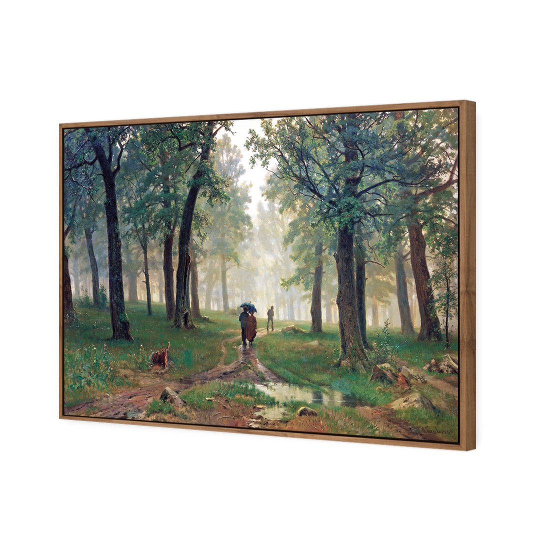 Rain in Oak Forest By Ivan Shishkin - Wall Art Designs - 1338_AR_H WAD_CP - MPY - 260 - M - S - S_45x30_S - 1550 - NAT