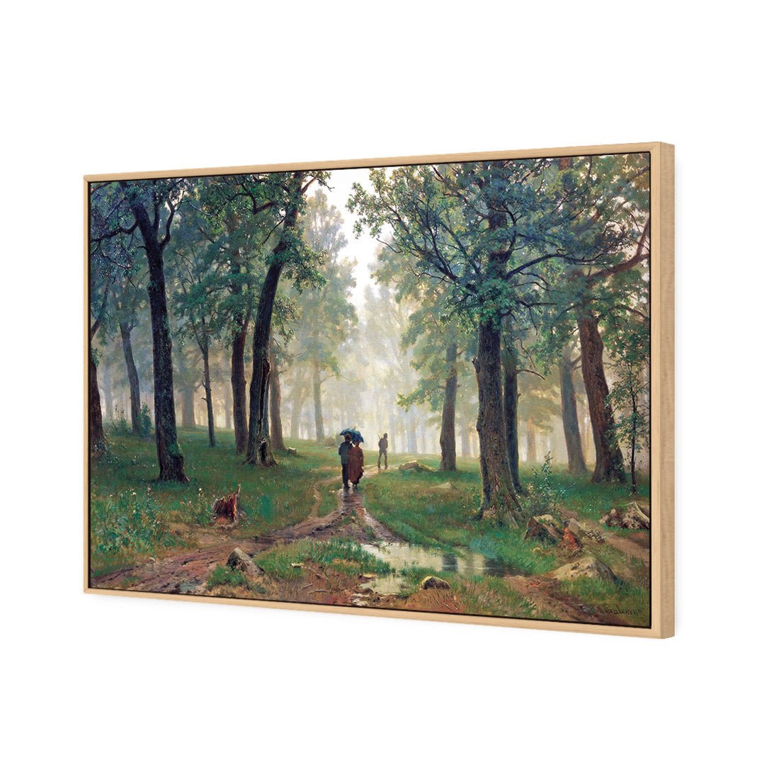 Rain in Oak Forest By Ivan Shishkin - Wall Art Designs - 1338_AR_H WAD_CP - MPY - 260 - M - S - S_45x30_S - 1550 - OAK