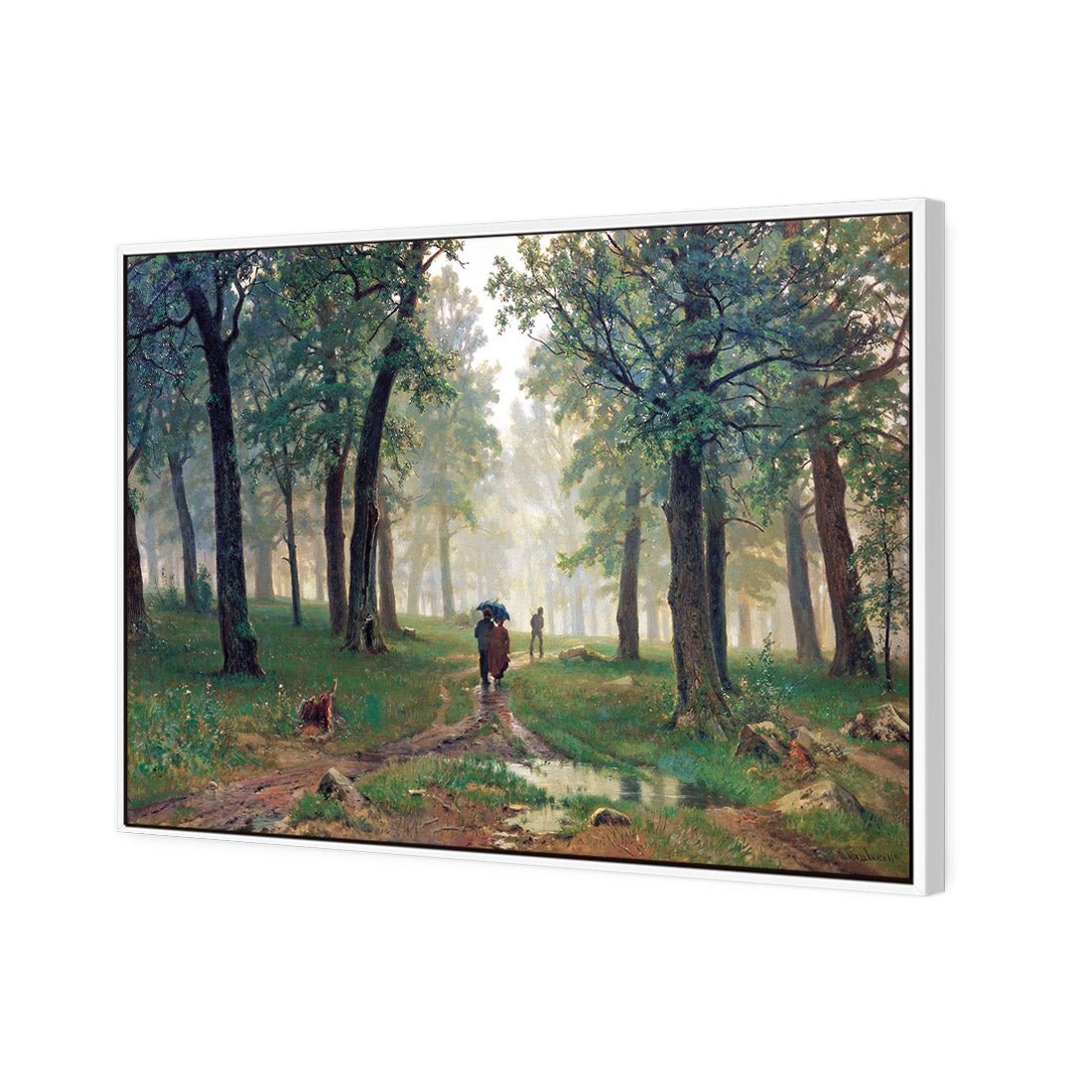 Rain in Oak Forest By Ivan Shishkin - Wall Art Designs - 1338_AR_H WAD_CP - MPY - 260 - M - S - S_45x30_S - 1550 - WHT