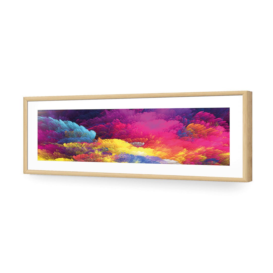 Rainbow Clouds (long) - Wall Art Designs - 2414_AL_H WAD_AP - 030 - MAT_90x30_S - 2538 - OAK