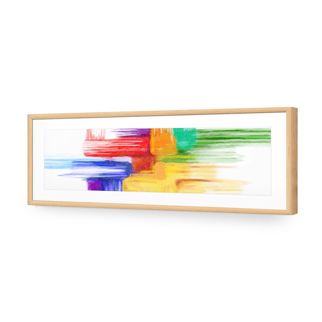 Rainbow Tetris (long) - Wall Art Designs - 799_AL_H WAD_AP - 030 - MAT_90x30_S - 2538 - OAK