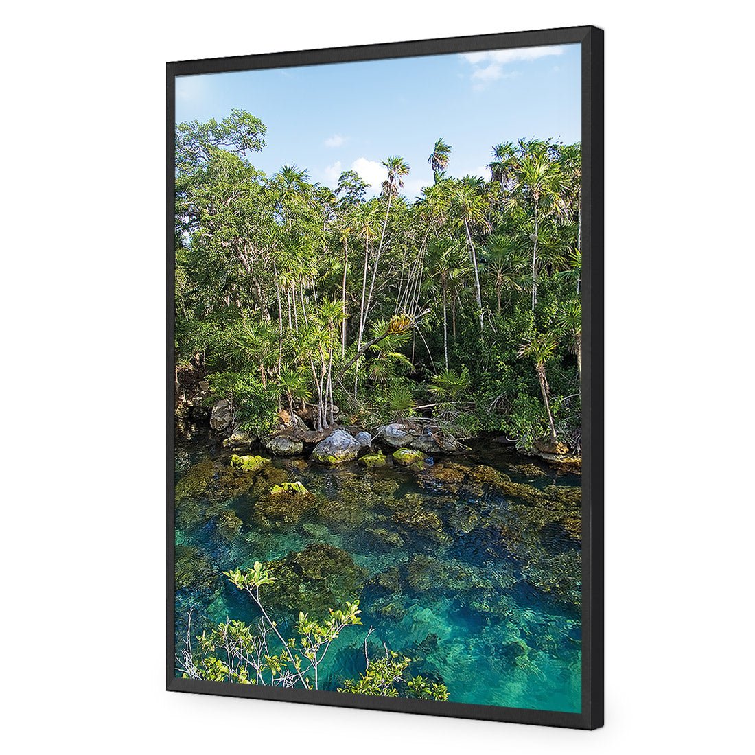 Rainforest Lake (rectangle) - Wall Art Designs - 1033_AR_V WAD_AP - 030 - EDG_45x30_S - 2538 - BLK