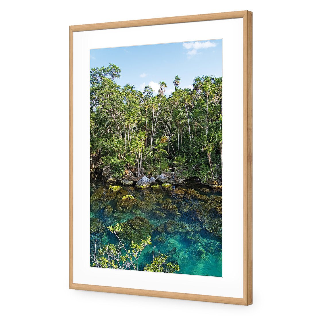 Rainforest Lake (rectangle) - Wall Art Designs - 1033_AR_V WAD_AP - 030 - MAT_45x30_S - 2538 - OAK