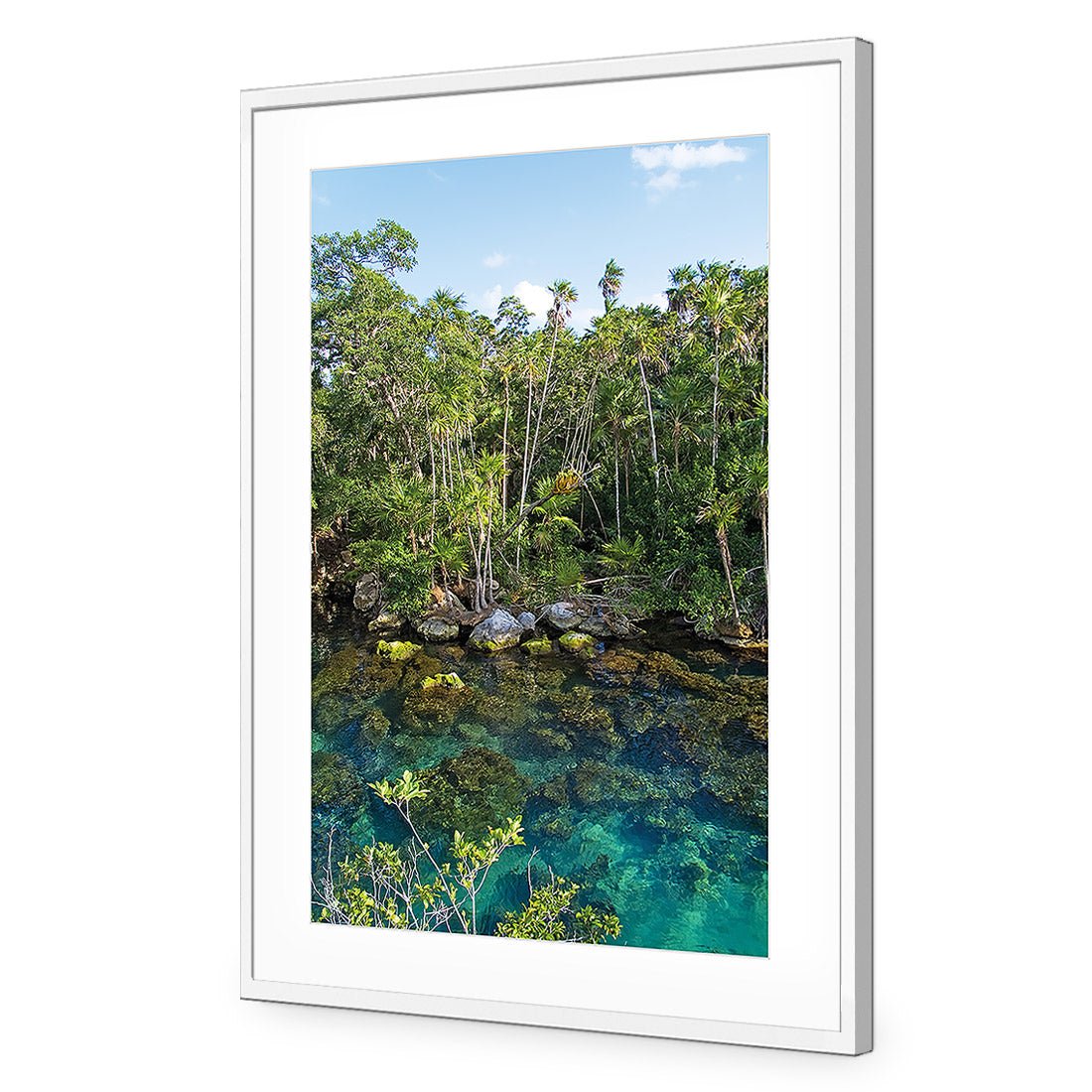 Rainforest Lake (rectangle) - Wall Art Designs - 1033_AR_V WAD_AP - 030 - MAT_45x30_S - 2538 - WHT