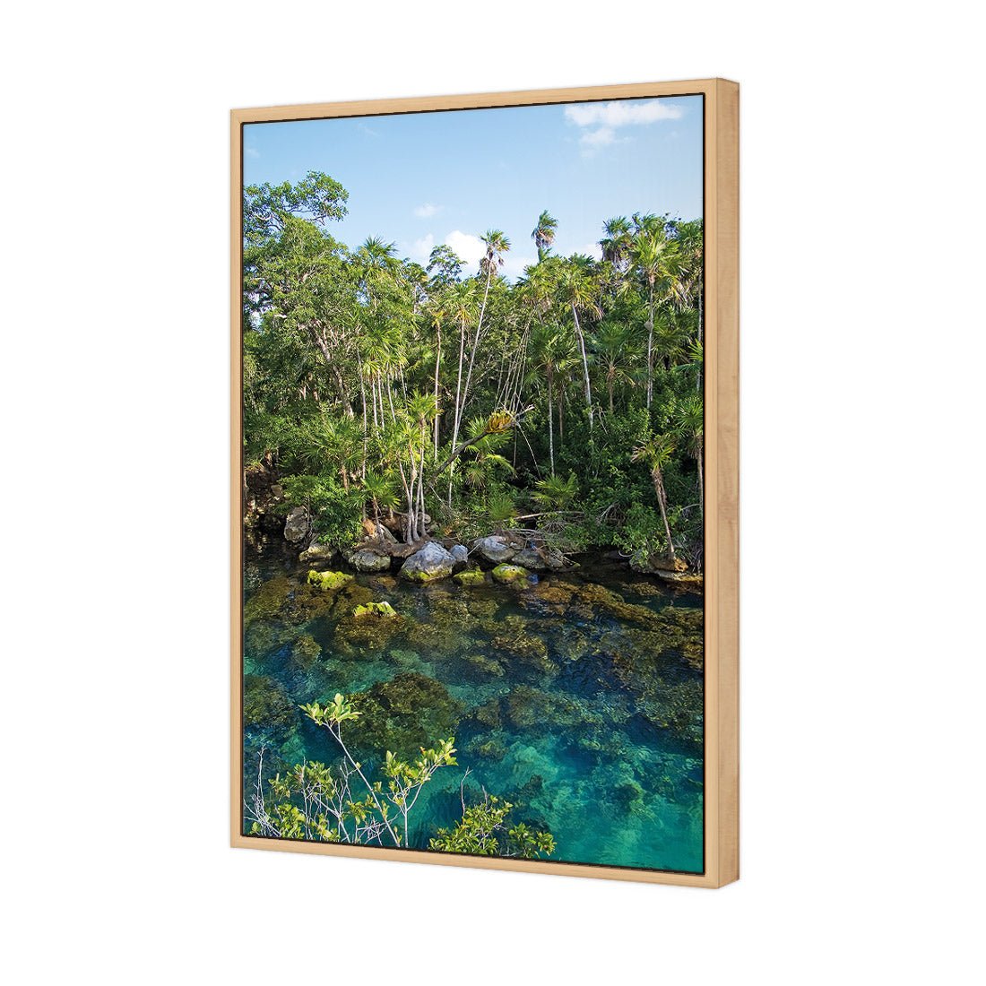 Rainforest Lake (rectangle) - Wall Art Designs - 1033_AR_V WAD_CP - MPY - 260 - M - S - S_45x30_S - 1550 - OAK