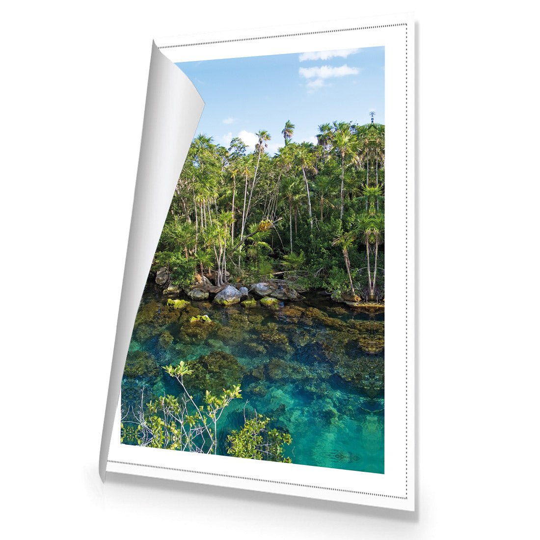 Rainforest Lake (rectangle) - Wall Art Designs - 1033_AR_V WAD_CP - MPY - 260 - M - R_45x30_NONE