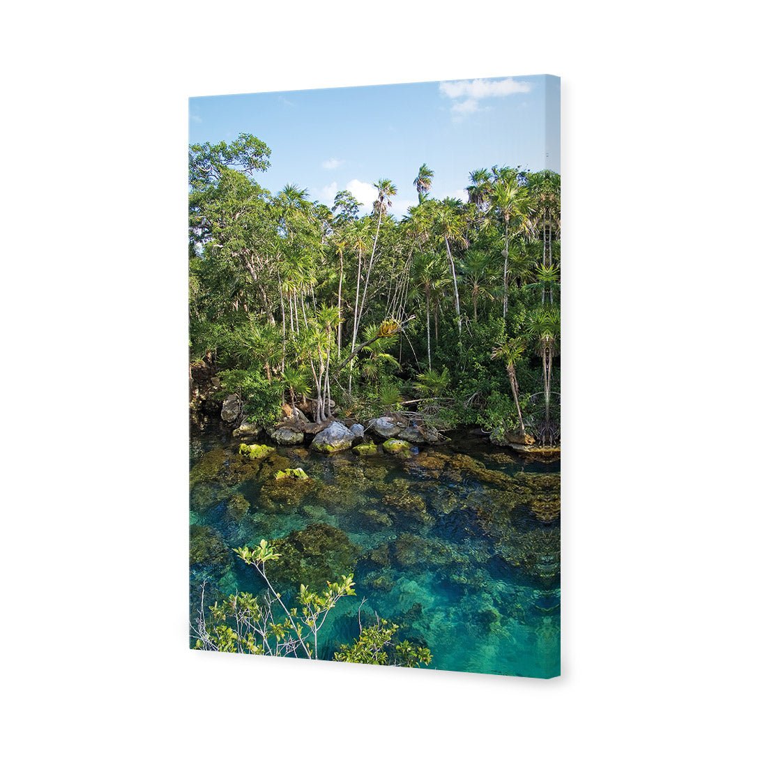 Rainforest Lake (rectangle) - Wall Art Designs - 1033_AR_V WAD_CP - MPY - 260 - M - S - S_45x30_NONE