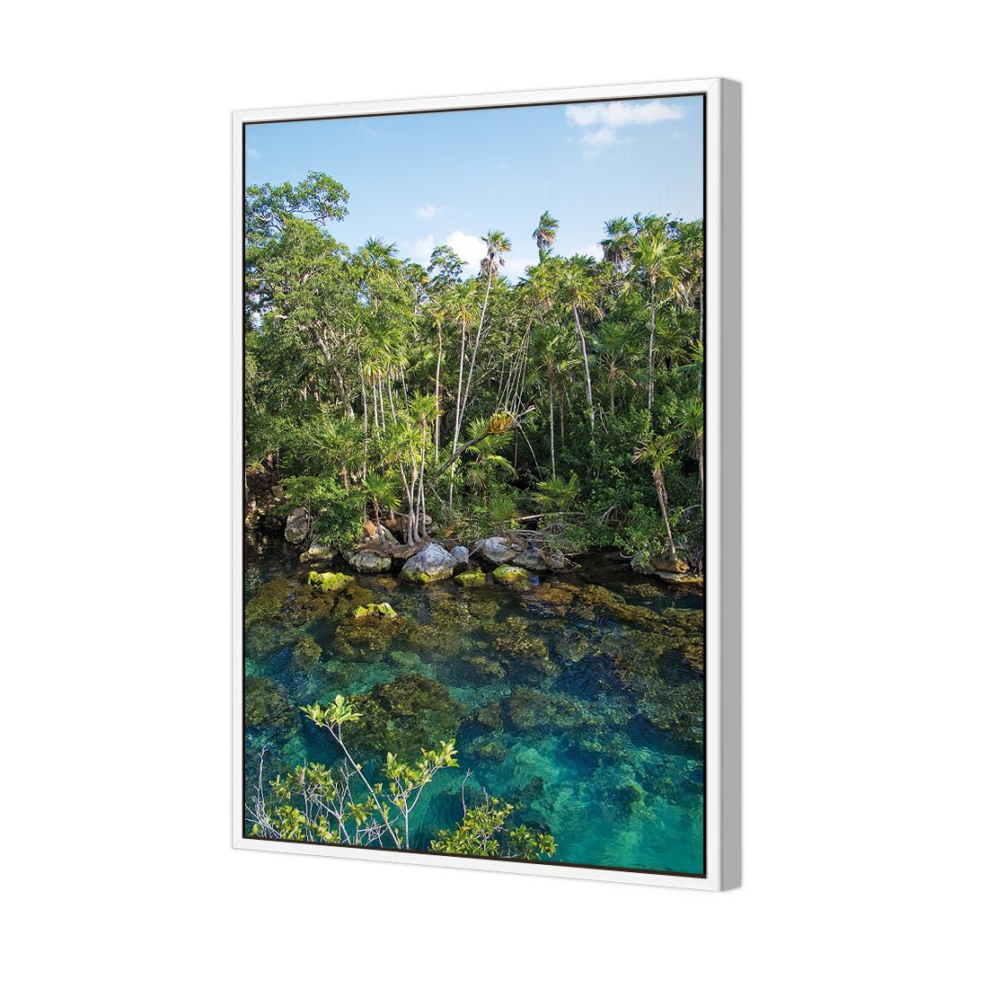 Rainforest Lake (rectangle) - Wall Art Designs - 1033_AR_V WAD_CP - MPY - 260 - M - S - S_45x30_S - 1550 - WHT