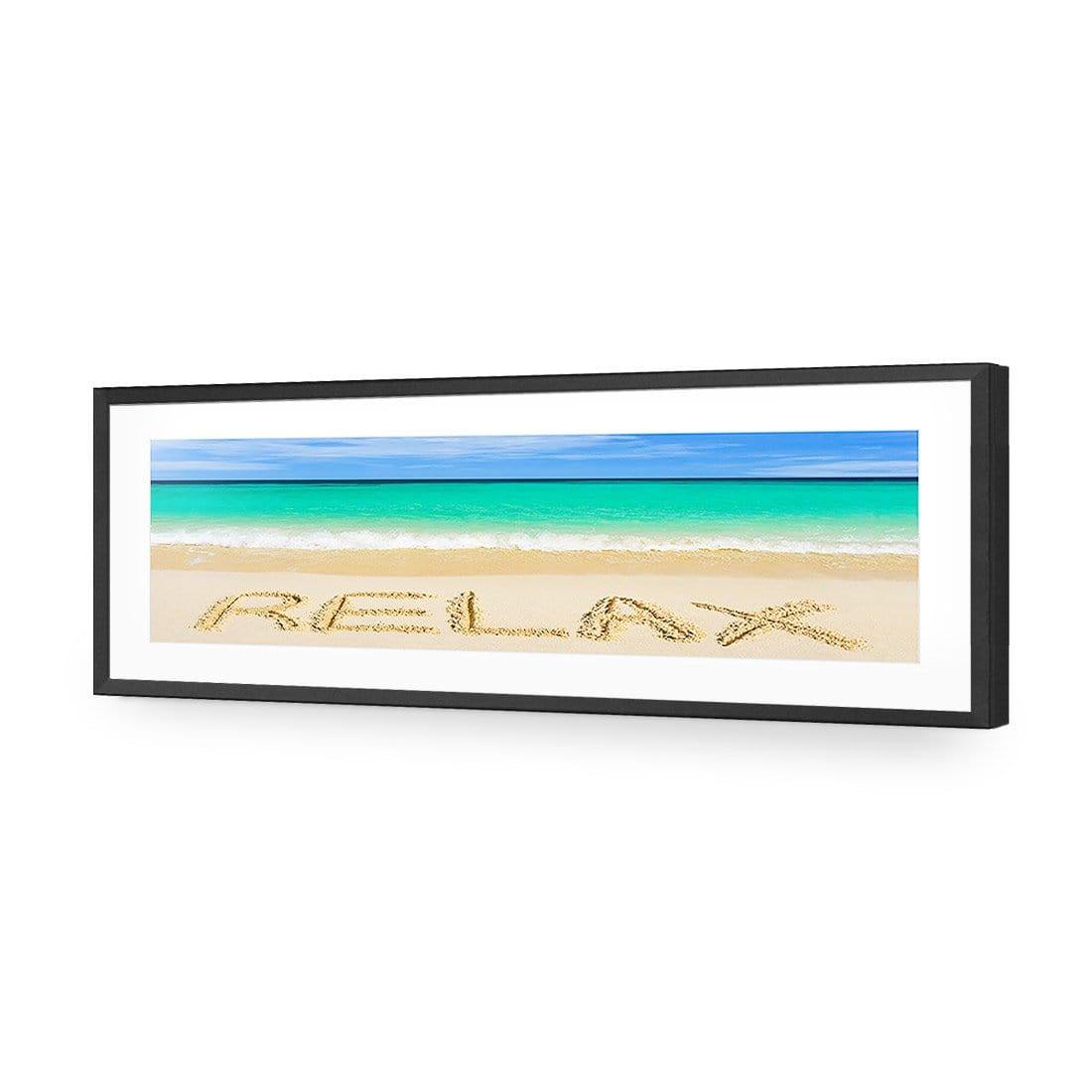 Relax on Beach (long) - Wall Art Designs - 668_AL_H WAD_AP - 030 - MAT_90x30_S - 2538 - BLK