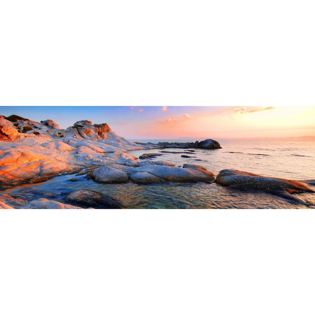 Rocky Beach at Sunset (Long) - Wall Art Designs - 1166_AL_H WAD_CP - MPY - 260 - M - S - S_60x20_NONE