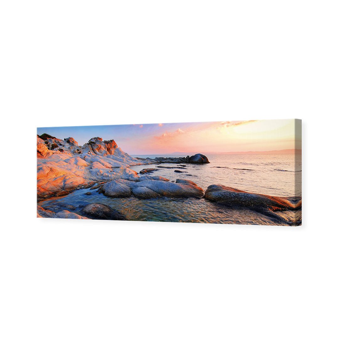 Rocky Beach at Sunset (Long) - Wall Art Designs - 1166_AL_H WAD_CP - MPY - 260 - M - S - S_60x20_NONE