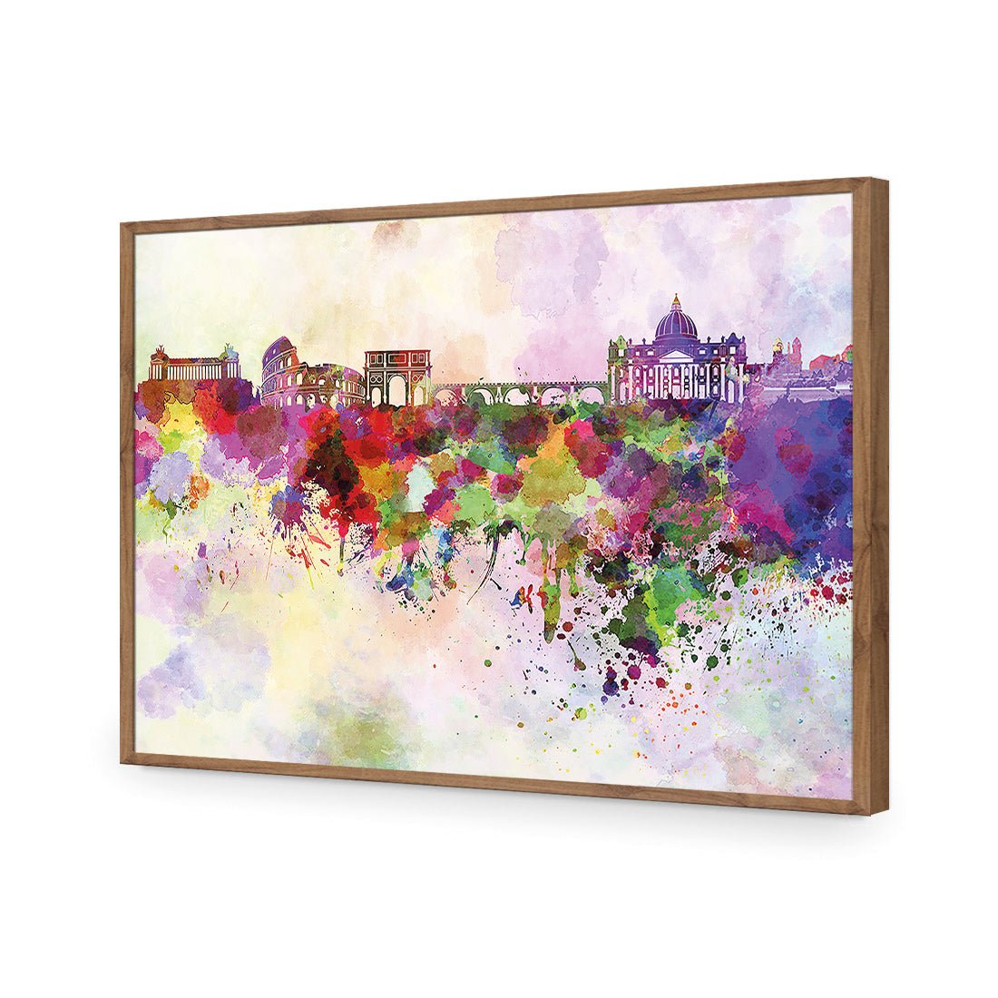 Rome Skyline Watercolour - Wall Art Designs - 2030_AR_H WAD_AP - 030 - EDG_45x30_S - 2538 - NAT