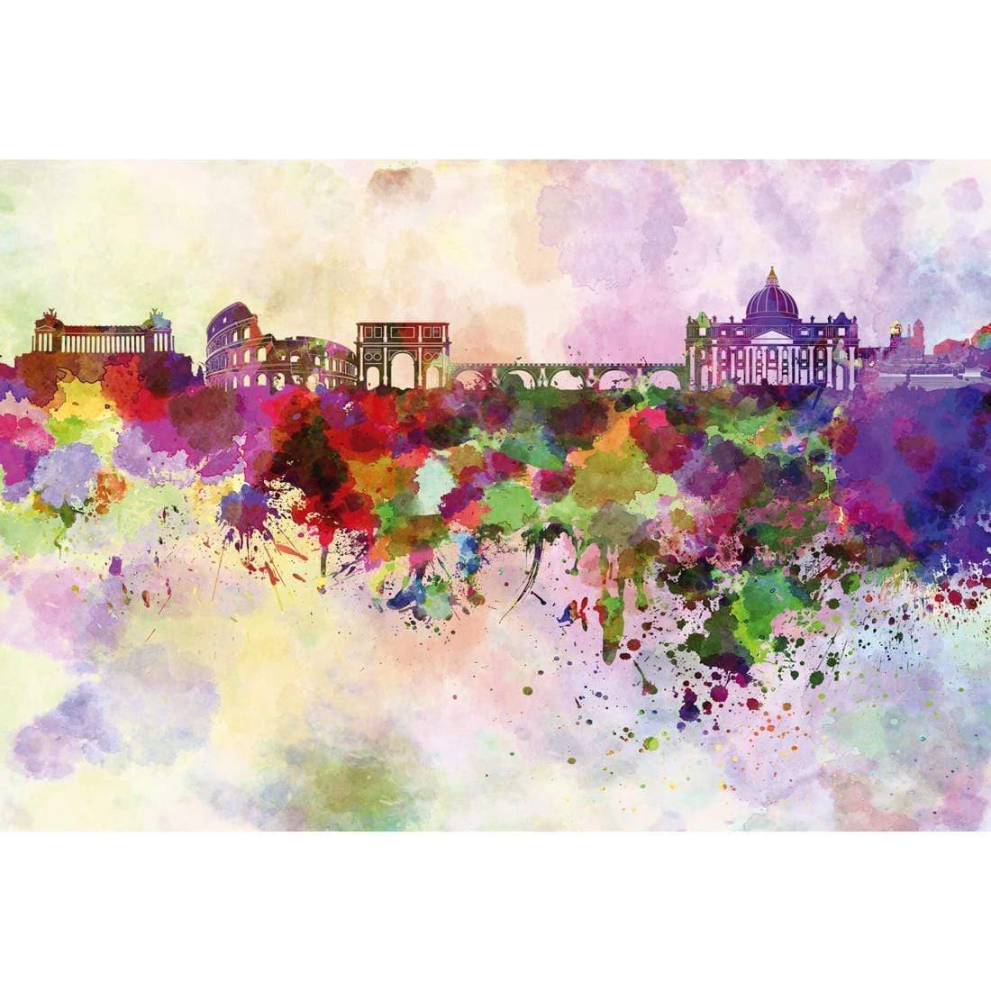 Rome Skyline Watercolour - Wall Art Designs - 2030_AR_H WAD_CP - MPY - 260 - M - S - S_45x30_NONE