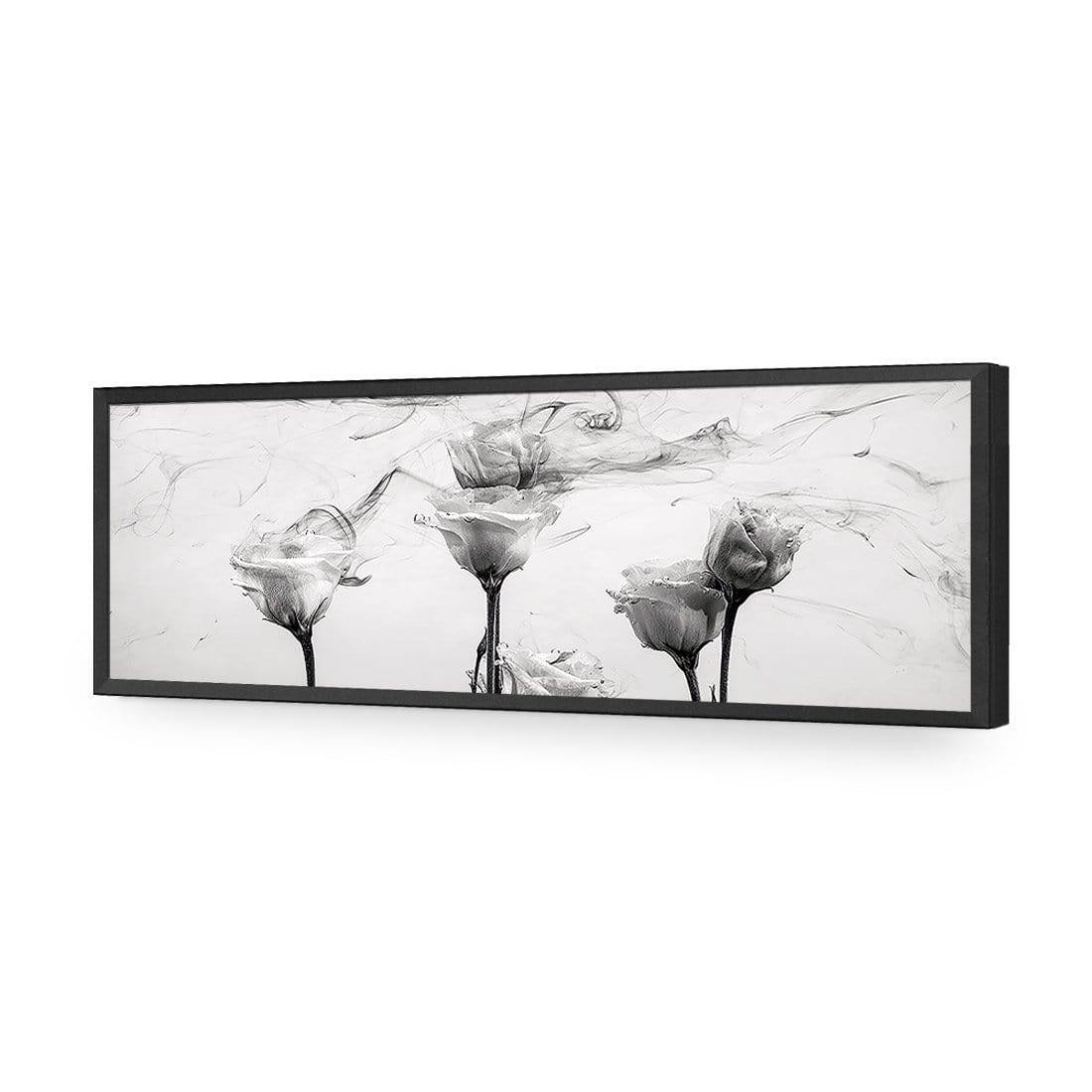 Rose Smoke (Long) - Wall Art Designs - 3070_AL_H WAD_AP - 030 - EDG_90x30_S - 2538 - BLK