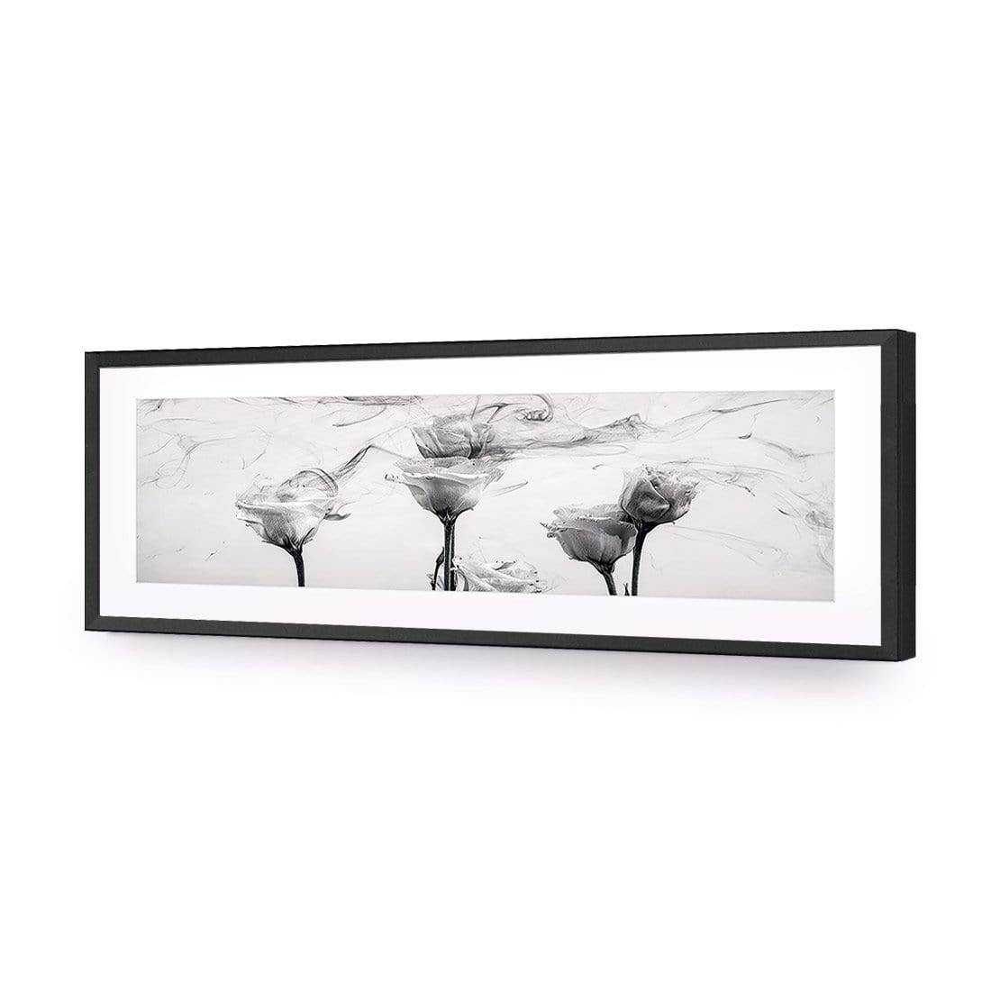 Rose Smoke (Long) - Wall Art Designs - 3070_AL_H WAD_AP - 030 - MAT_90x30_S - 2538 - BLK