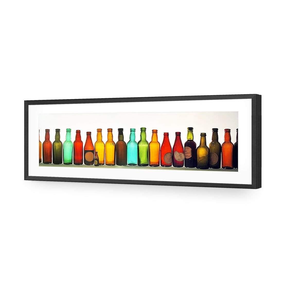 Row of Bottles, (Long) - Wall Art Designs - 875_AL_H WAD_AP - 030 - MAT_90x30_S - 2538 - BLK