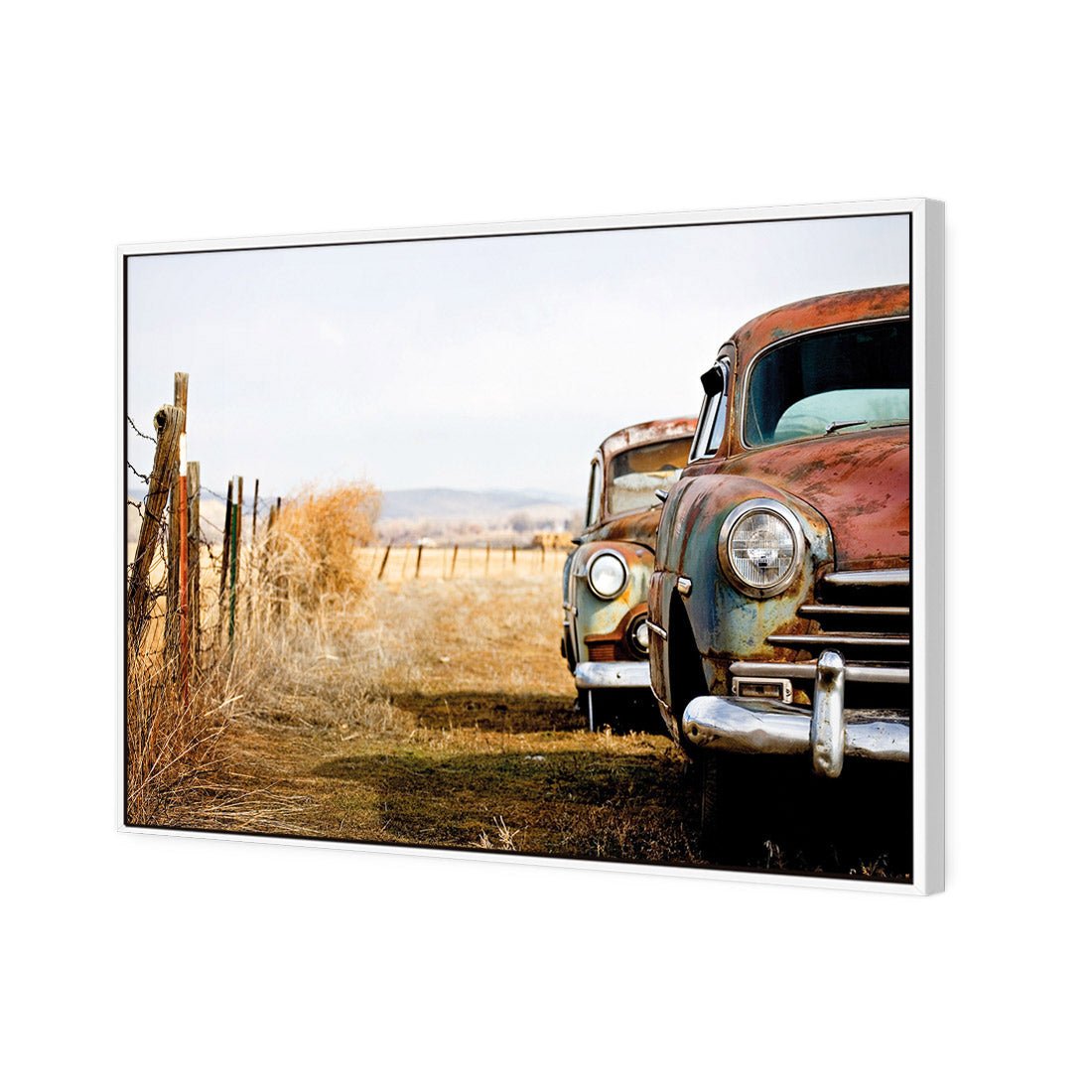 Rusty Cars - Wall Art Designs - 1205_AR_H WAD_CP - MPY - 260 - M - S - S_45x30_S - 1550 - WHT