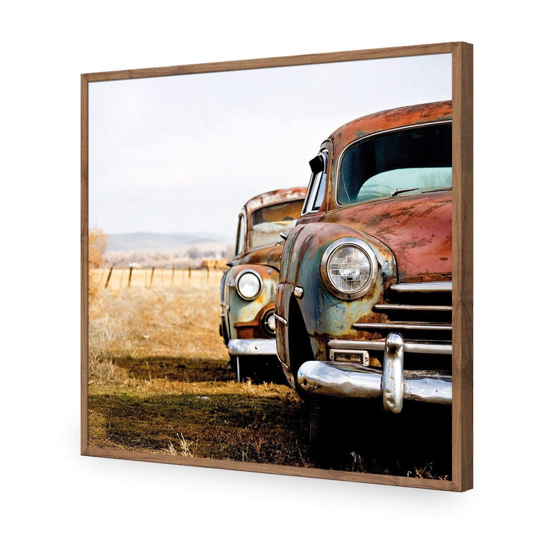 Rusty Cars (square) - Wall Art Designs - 1205_AS_Q WAD_AP - 030 - EDG_37x37_S - 2538 - NAT