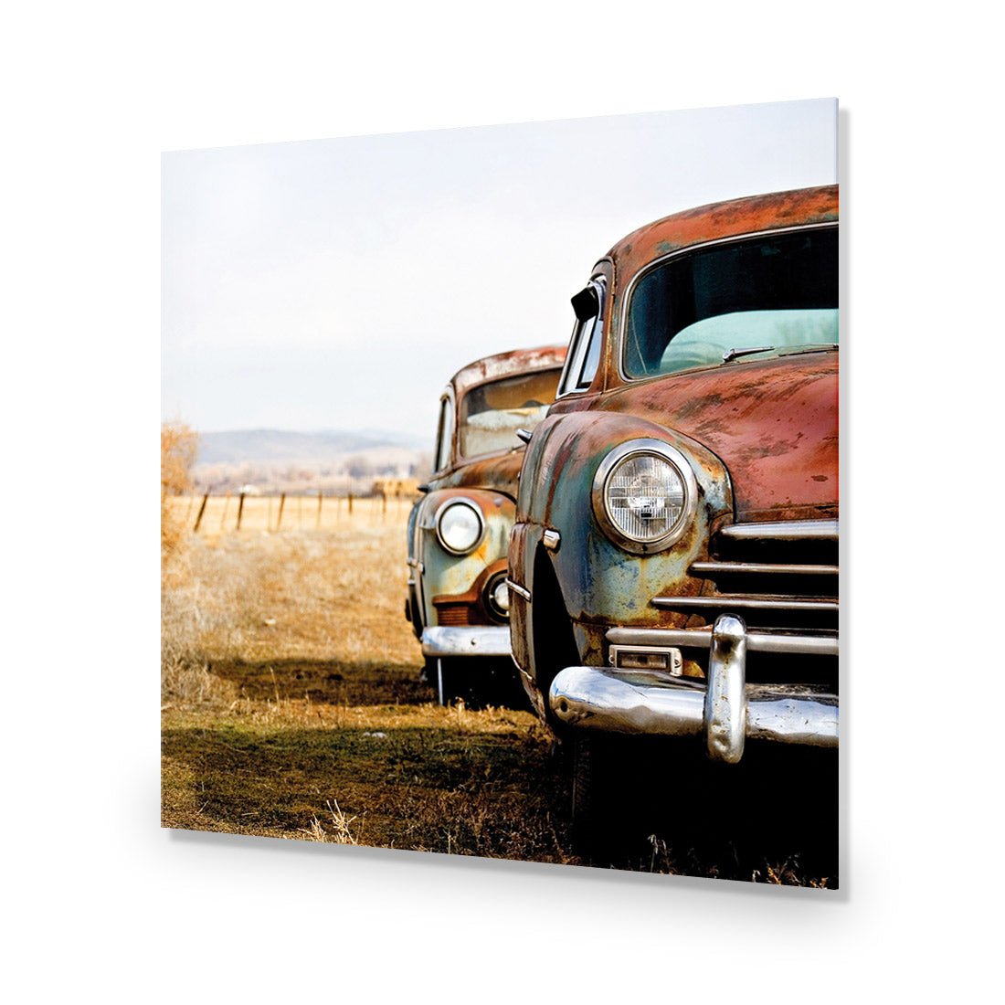 Rusty Cars (square) - Wall Art Designs - 1205_AS_Q WAD_AP - 030 - EDG_37x37_NONE