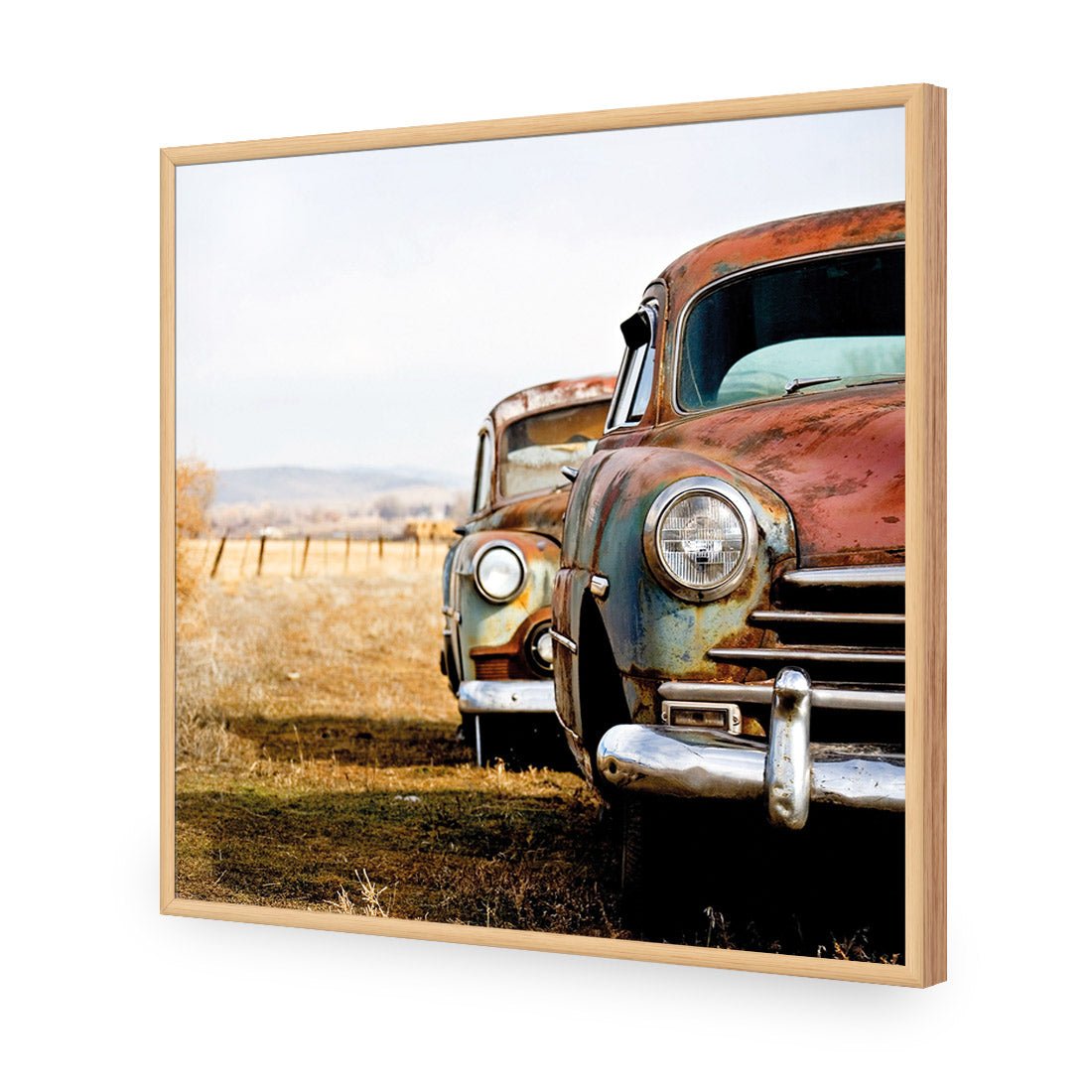 Rusty Cars (square) - Wall Art Designs - 1205_AS_Q WAD_AP - 030 - EDG_37x37_S - 2538 - OAK