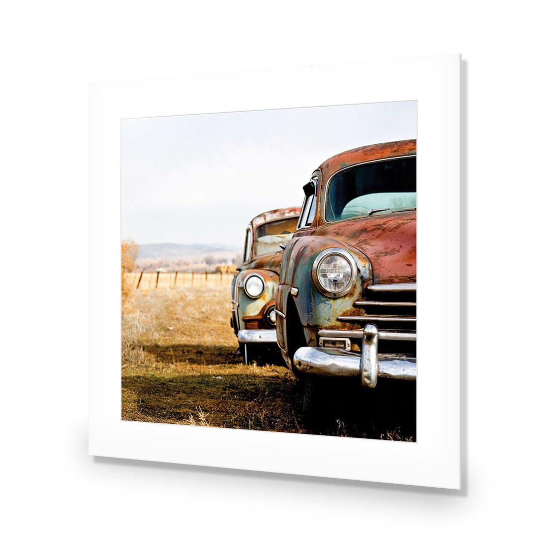 Rusty Cars (square) - Wall Art Designs - 1205_AS_Q WAD_AP - 030 - MAT_37x37_NONE