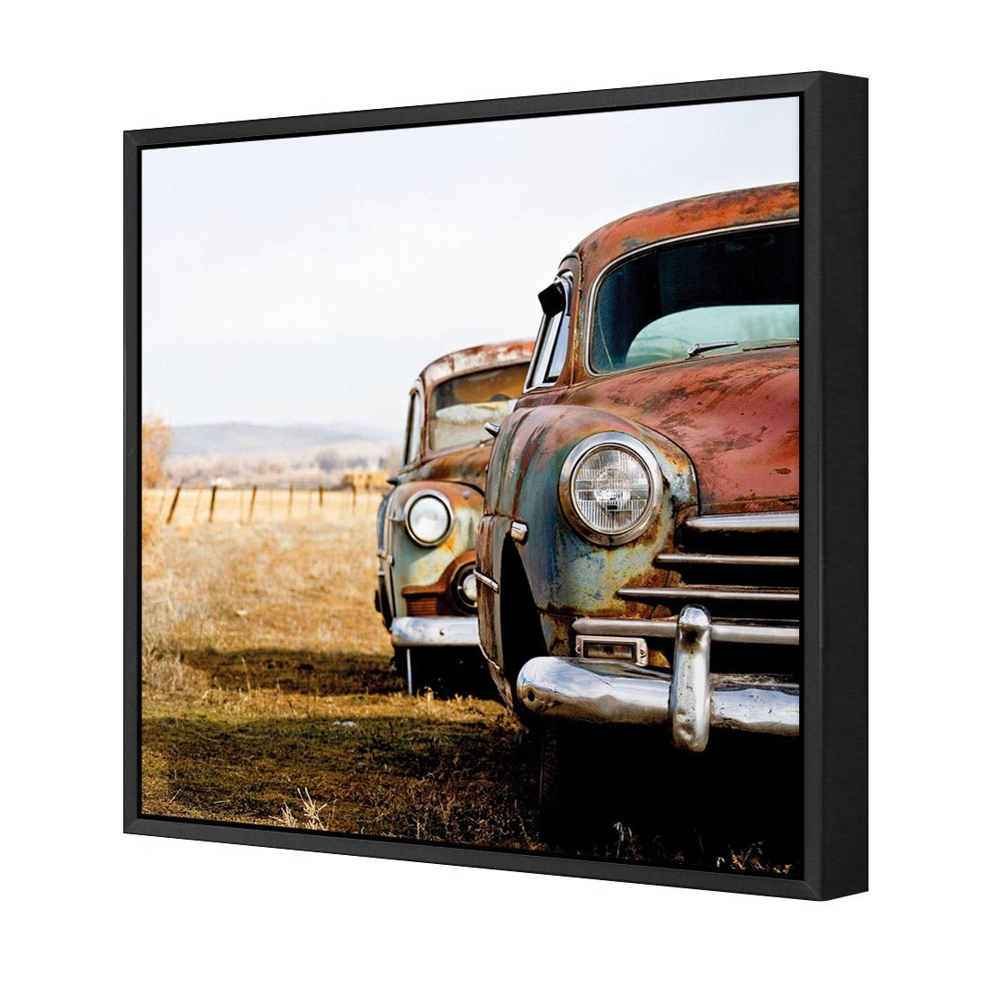 Rusty Cars (square) - Wall Art Designs - 1205_AS_Q WAD_CP - MPY - 260 - M - S - S_37x37_S - 1550 - BLK