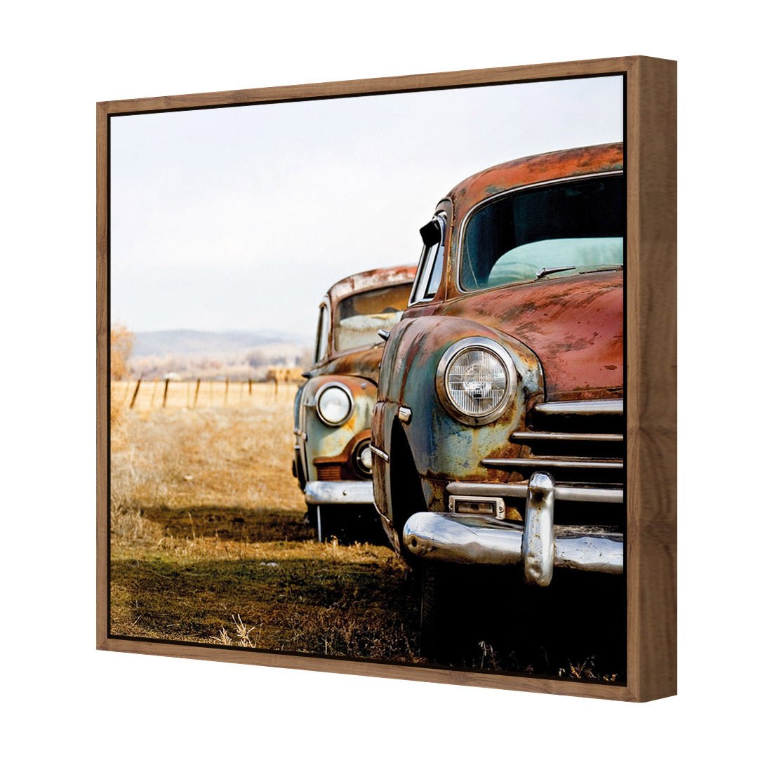 Rusty Cars (square) - Wall Art Designs - 1205_AS_Q WAD_CP - MPY - 260 - M - S - S_37x37_S - 1550 - NAT