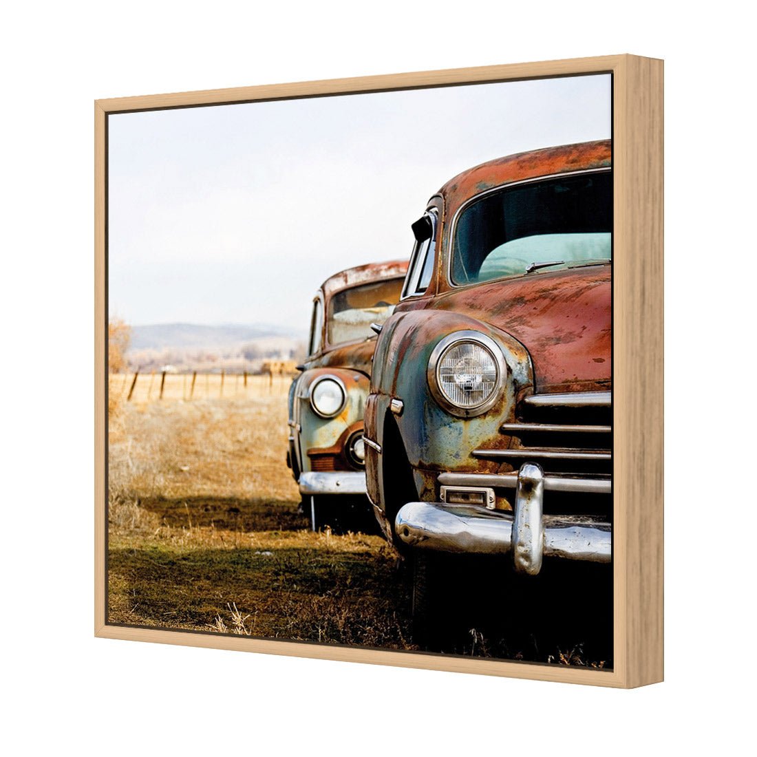 Rusty Cars (square) - Wall Art Designs - 1205_AS_Q WAD_CP - MPY - 260 - M - S - S_37x37_S - 1550 - OAK