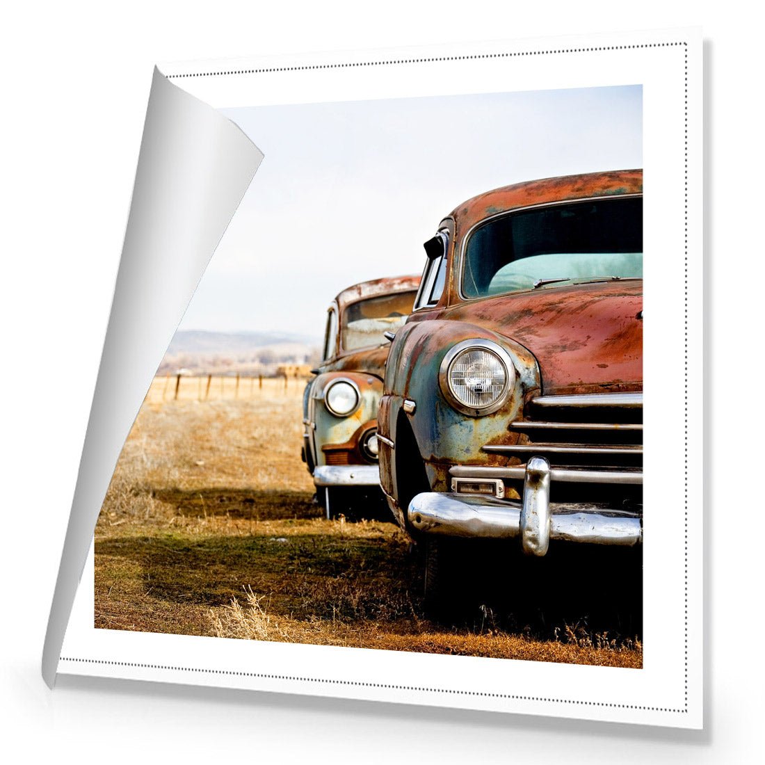 Rusty Cars (square) - Wall Art Designs - 1205_AS_Q WAD_CP - MPY - 260 - M - R_37x37_NONE