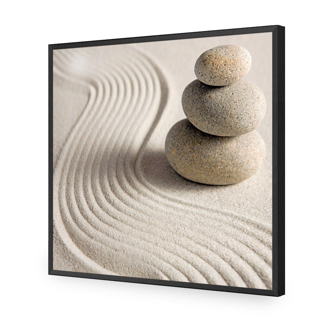 Sand Stone Tower (square) - Wall Art Designs - 1258_AS_Q WAD_AP - 030 - EDG_37x37_S - 2538 - BLK