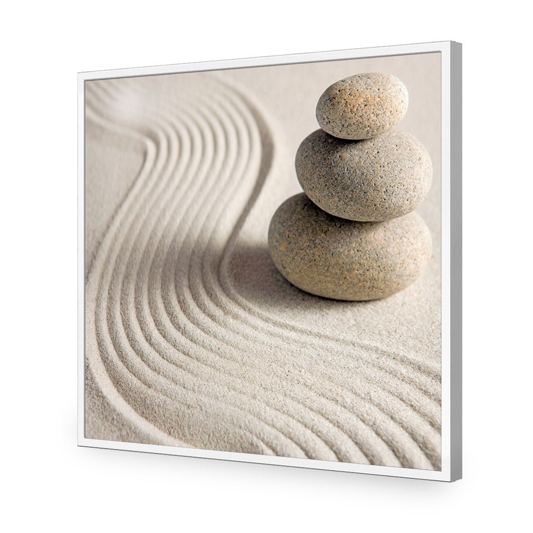 Sand Stone Tower (square) - Wall Art Designs - 1258_AS_Q WAD_AP - 030 - EDG_37x37_S - 2538 - WHT