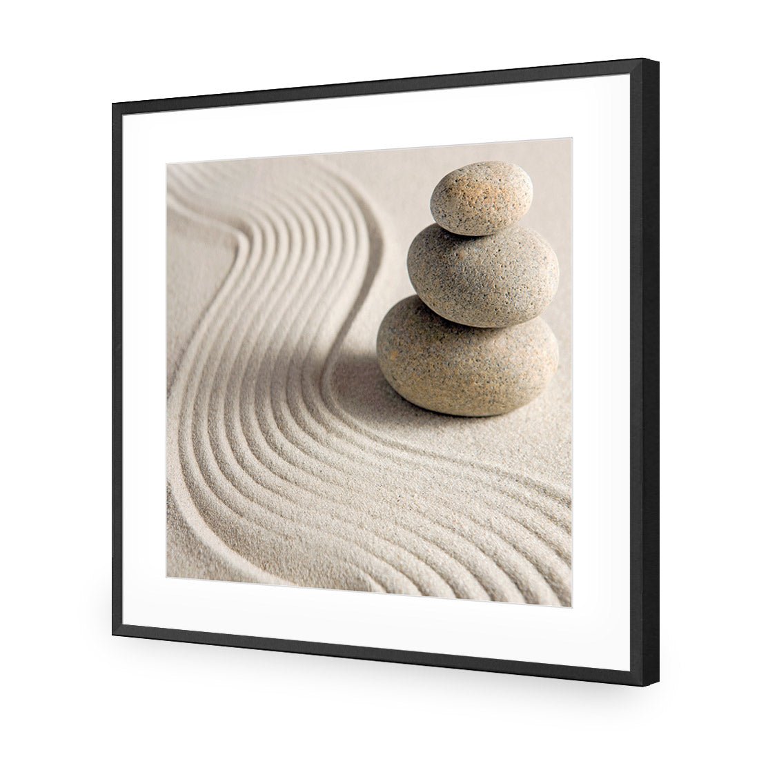 Sand Stone Tower (square) - Wall Art Designs - 1258_AS_Q WAD_AP - 030 - MAT_37x37_S - 2538 - BLK