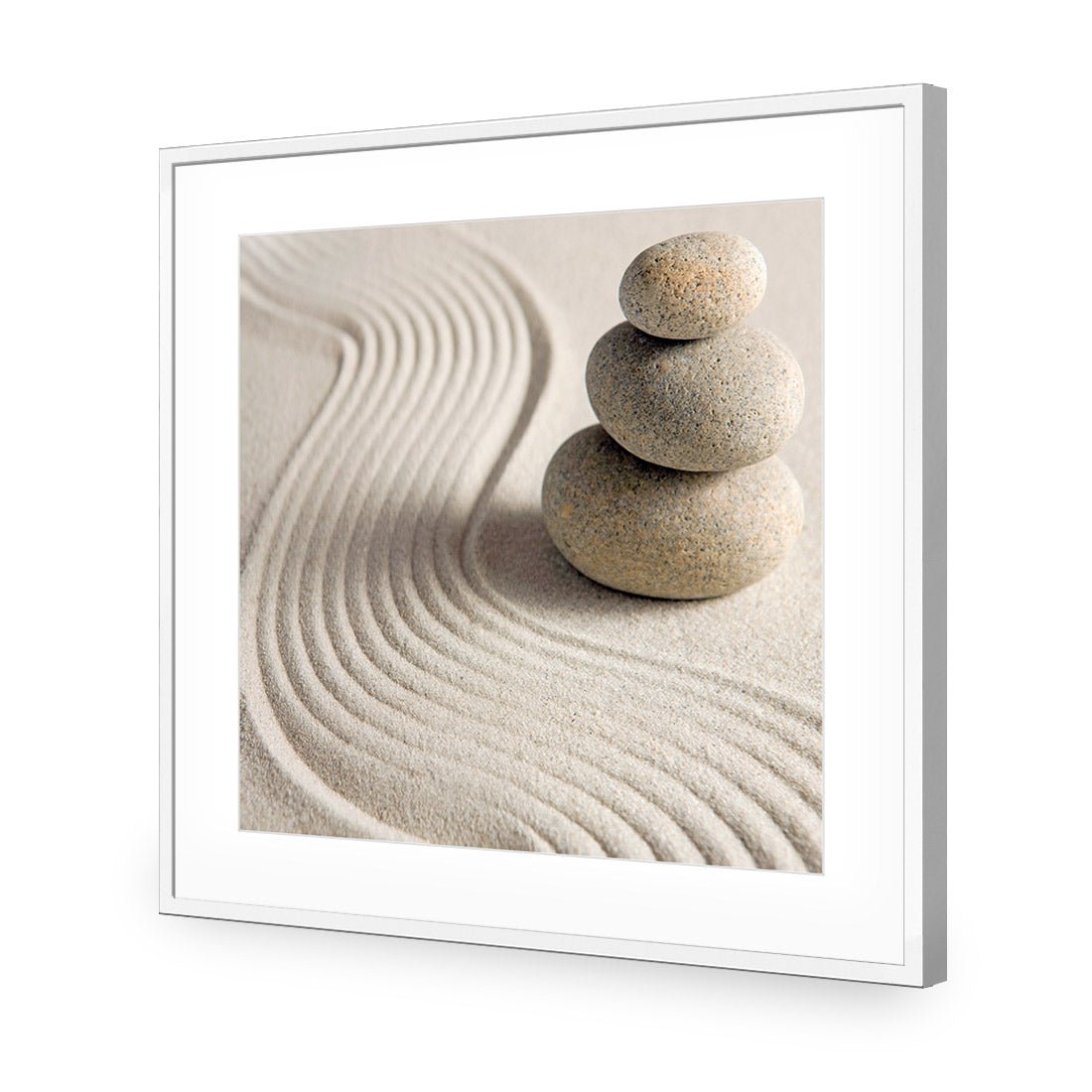 Sand Stone Tower (square) - Wall Art Designs - 1258_AS_Q WAD_AP - 030 - MAT_37x37_S - 2538 - WHT