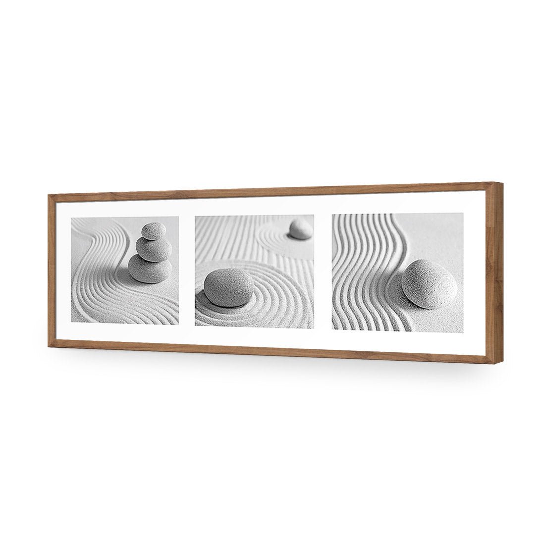 Sand Stone White Montage, Black and White (Long) - Wall Art Designs - 1260_BL_H WAD_AP - 030 - EDG_90x30_S - 2538 - NAT